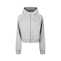 Cropped Zip-Through Hoodie