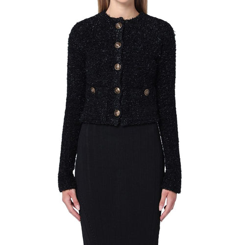 Balenciaga Black Cotton Cardigan