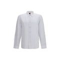 Hugo Boss Black White Linen Dress Shirt