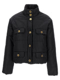 Moschino Black Polyamide Full-Length Jacket