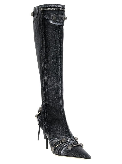 Balenciaga Black Lamb Leather Over The Knee