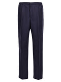 Fendi Blue Virgin Wool Pants
