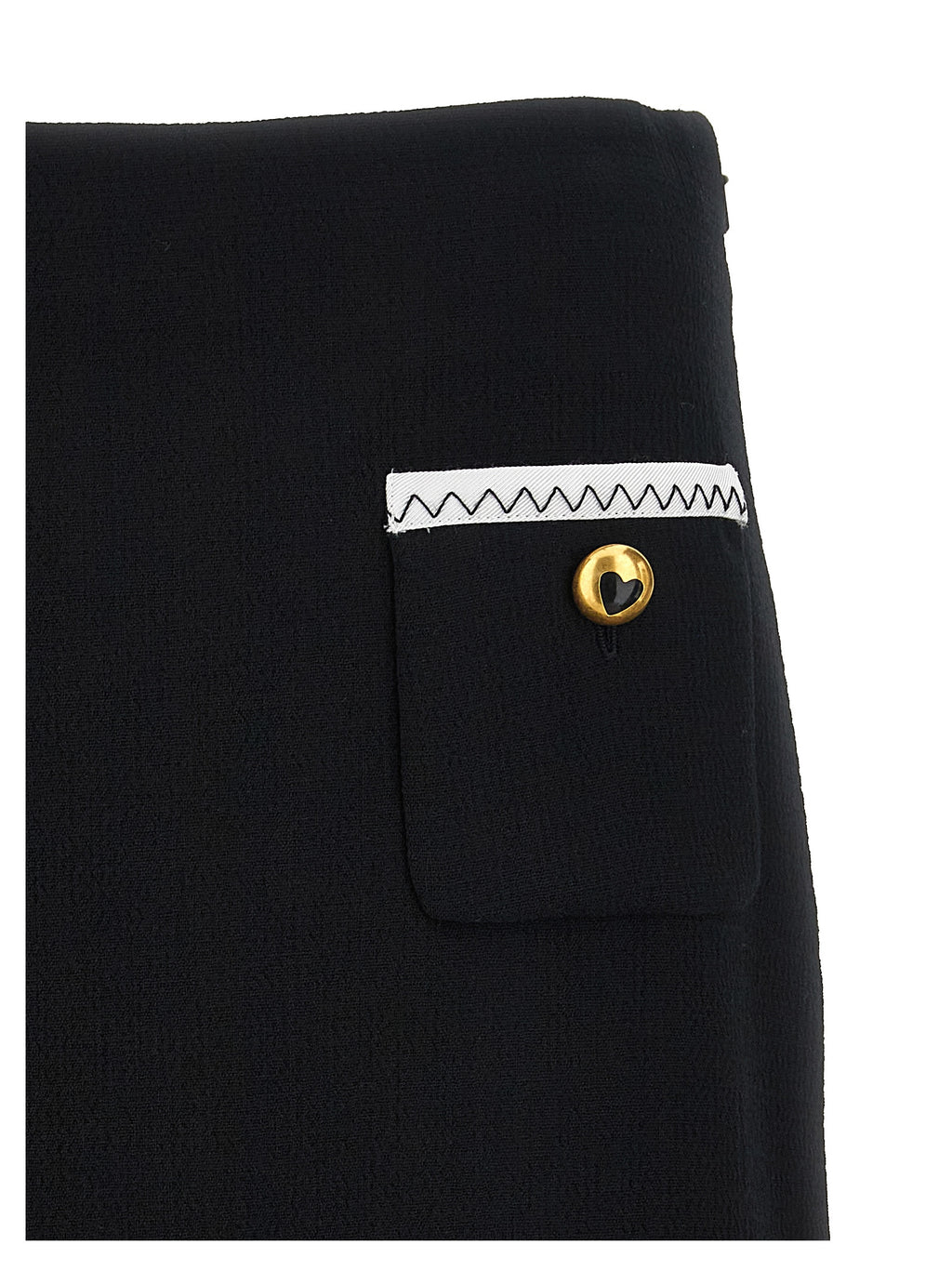 Moschino Bicolor Viscose Long Skirt