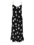 Moschino Black Silk Midi Dress
