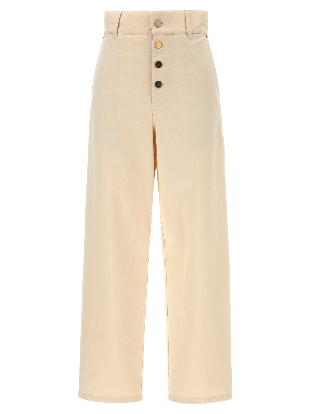 Moschino Beige Cotton Casual Pants