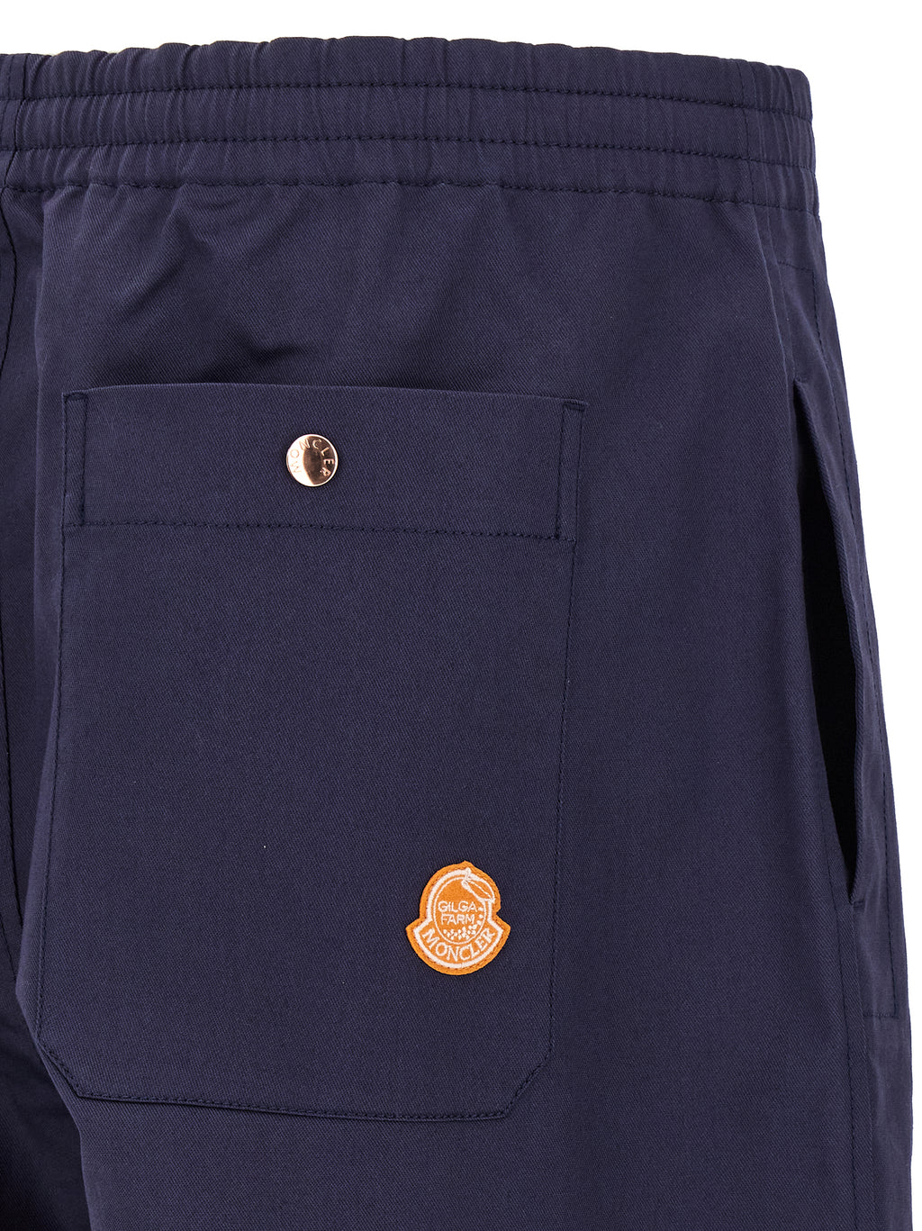 MONCLER GENIUS Blue Cotton Casual Pants