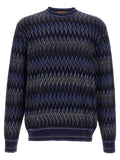 Missoni Blue Wool Cardigan
