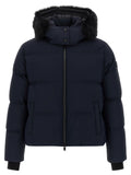 Moose Knuckles Blue Nylon Full-Length Jacket