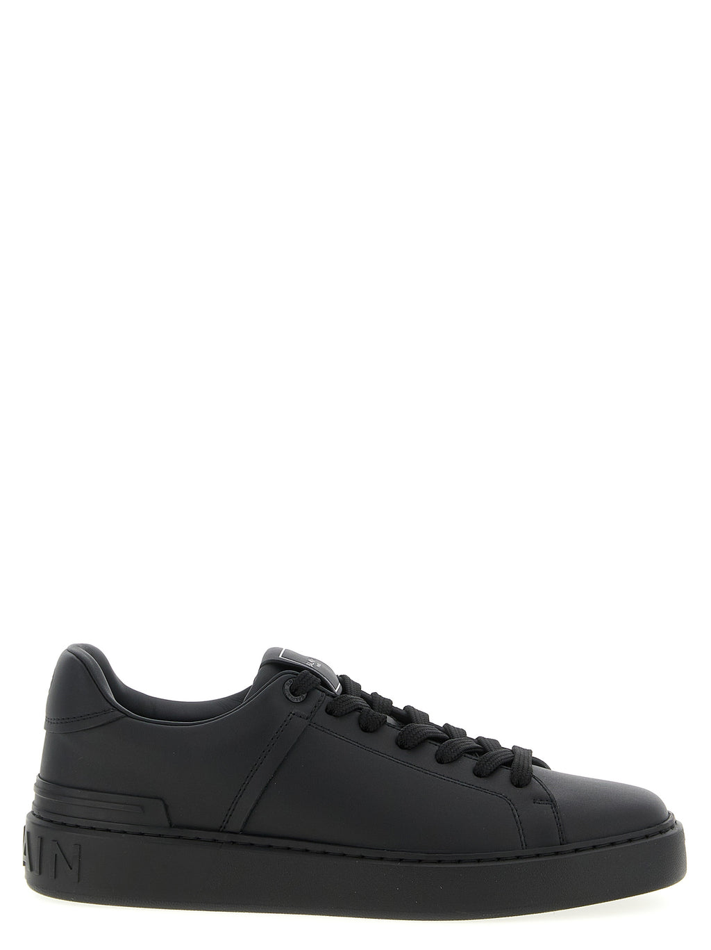 Balmain Black Calfskin Low Top Sneakers