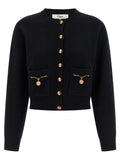 Chloé Black Wool Cardigan