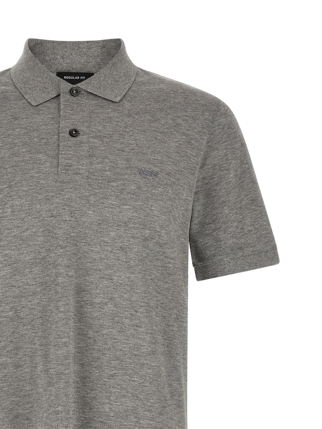 Hugo Boss Gray Cotton Polo Shirt