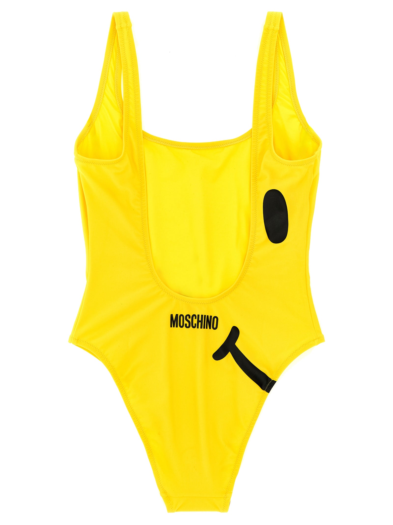 Moschino Bicolor Polyamide One-Piece Swimsuit