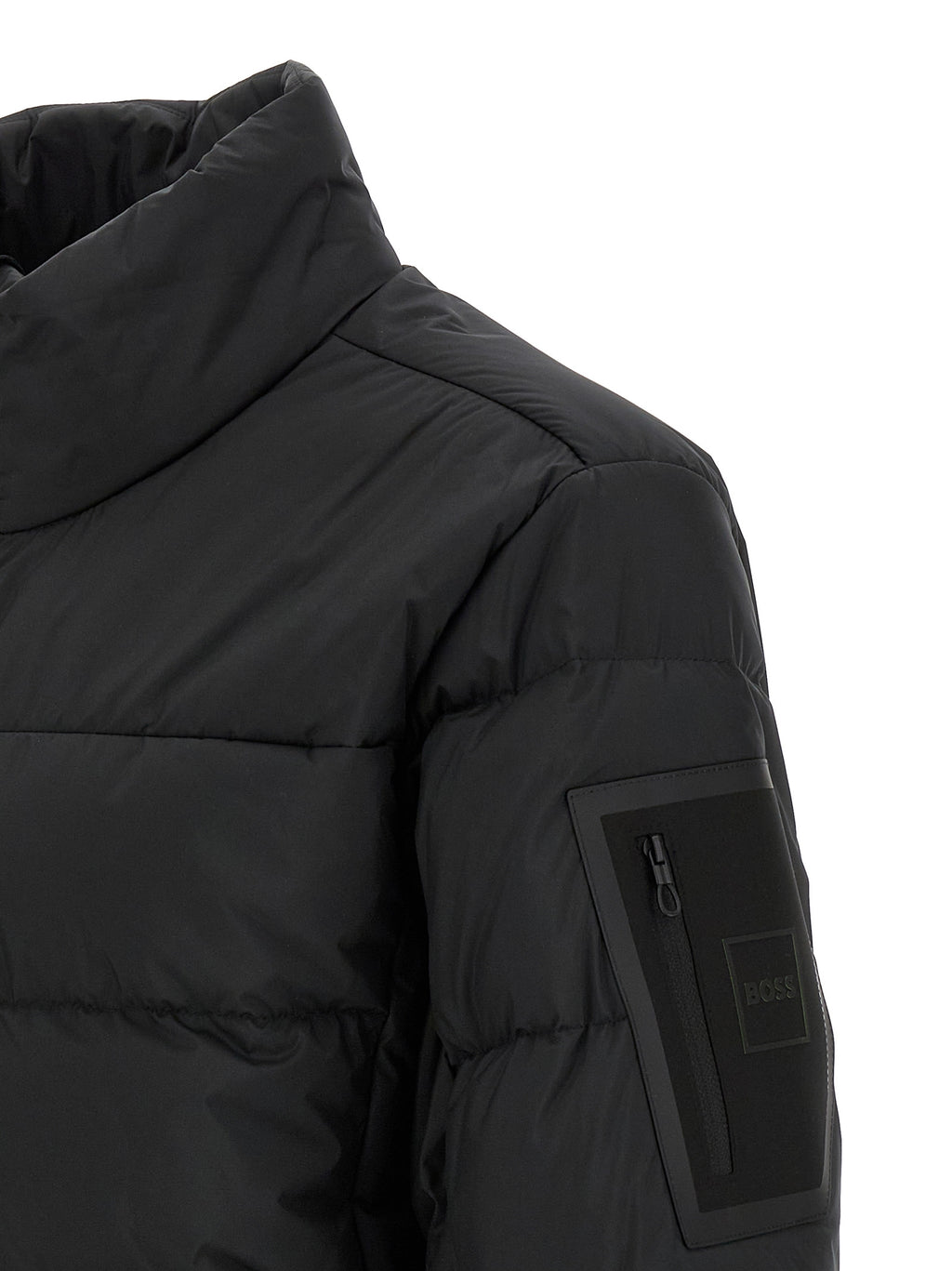 Hugo Boss Black Polyester Full-Length Jacket