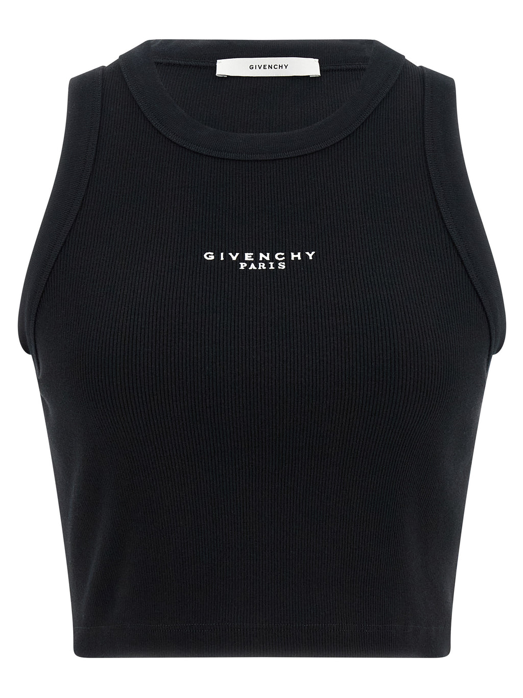 Givenchy Black Cotton Sleeveles T-Shirt