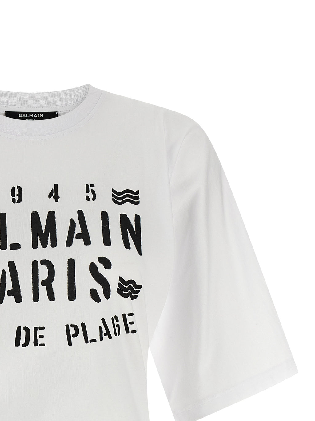 Balmain Bicolor Cotton T-Shirt