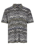 Missoni Bicolor Cotton Polo Shirt