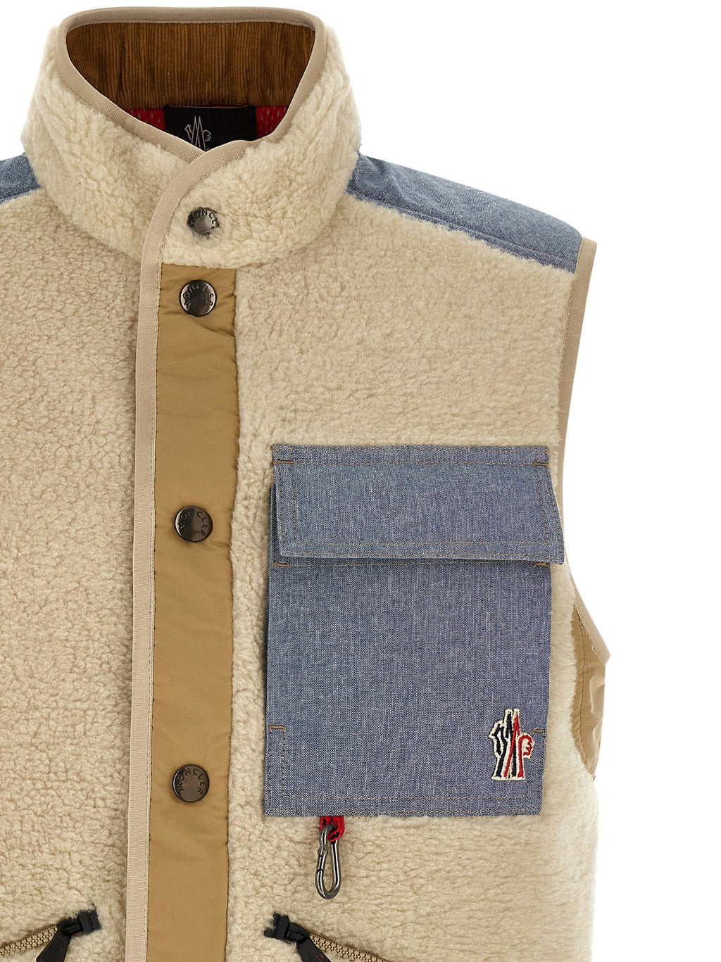 Moncler Grenoble Multicolor Cotton Sleeveless Jacket