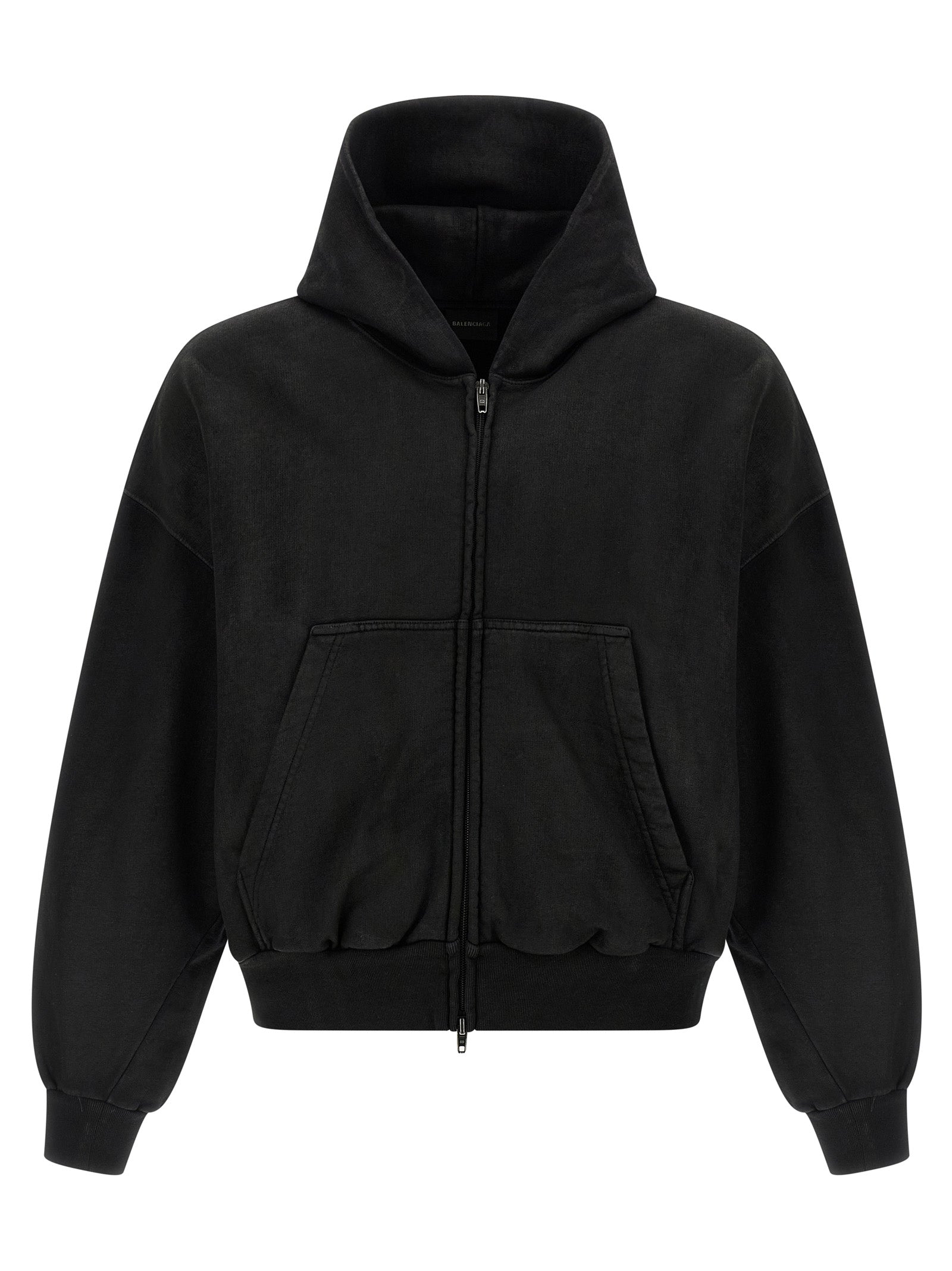 Balenciaga Black Cotton Sweatshirt