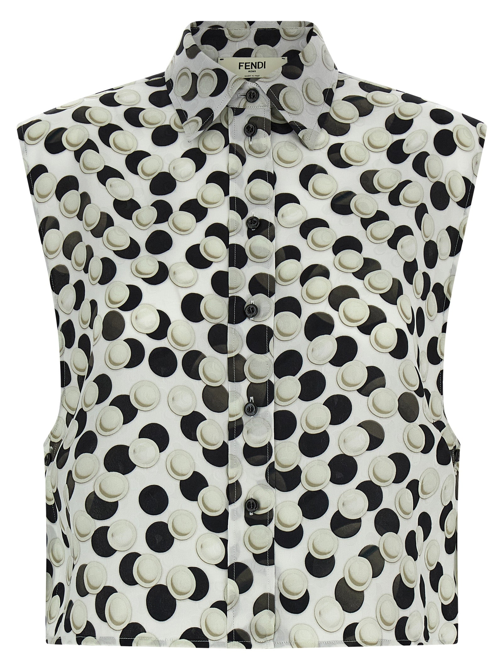 Fendi Multicolor Silk Pattern Shirt