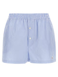 Moschino Blue Cotton Bermuda Shorts
