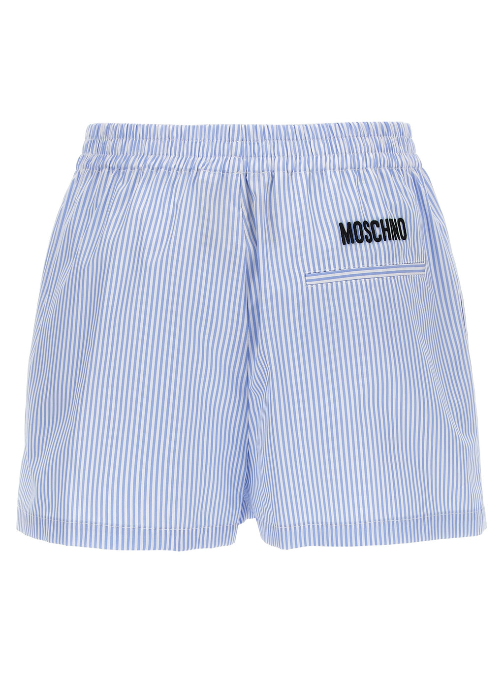 Moschino Blue Cotton Bermuda Shorts
