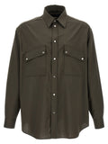 Fendi Bicolor Wool Blouse