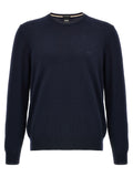 Hugo Boss Blue Virgin Wool Cardigan