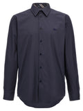 Burberry Blue Cotton Blouse