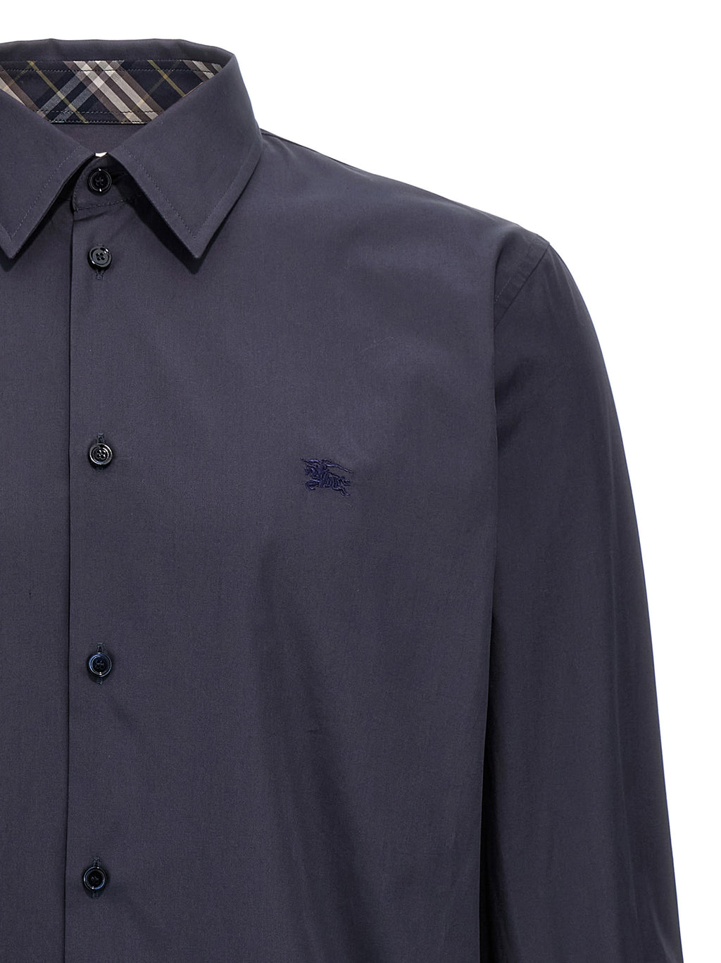 Burberry Blue Cotton Blouse