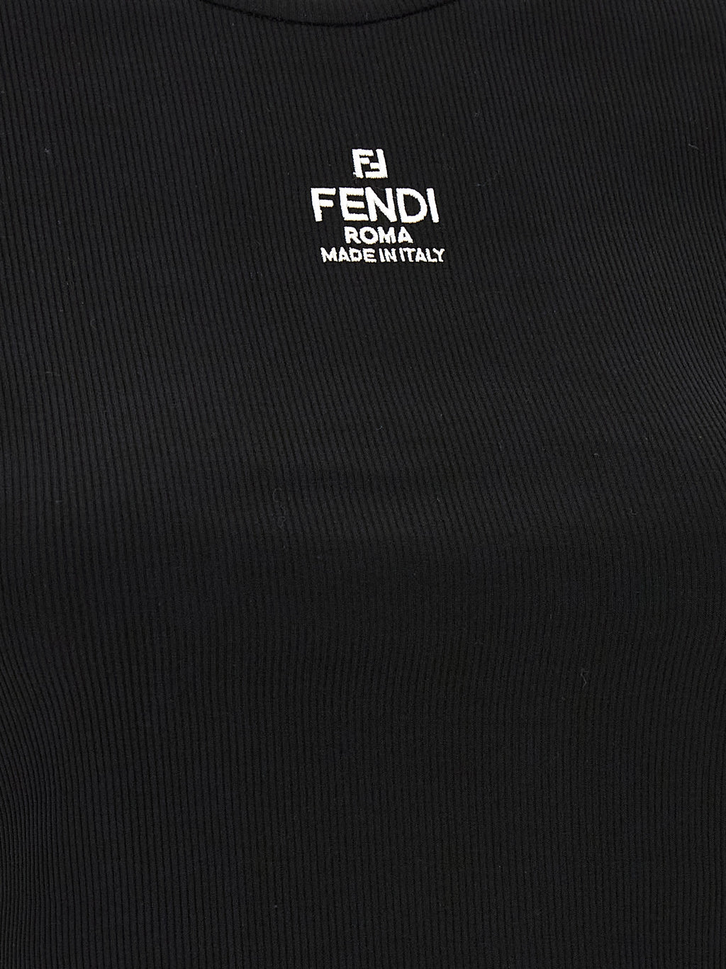 Fendi Black Cotton T-Shirt