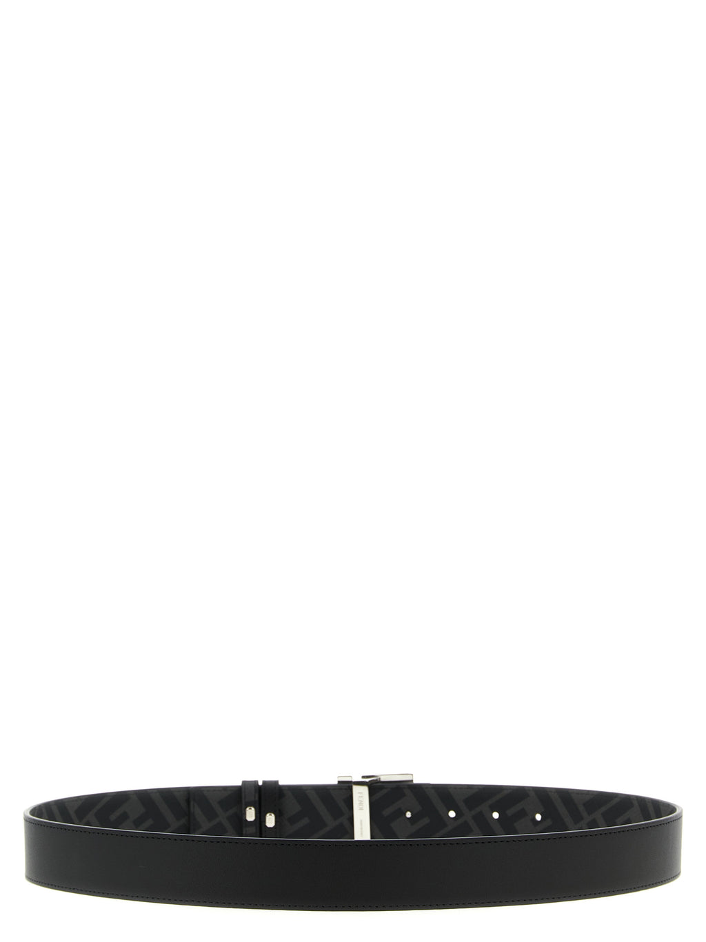 Fendi Black Calfskin Regular Belt