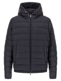 Moncler Blue Polyester Full-Length Jacket
