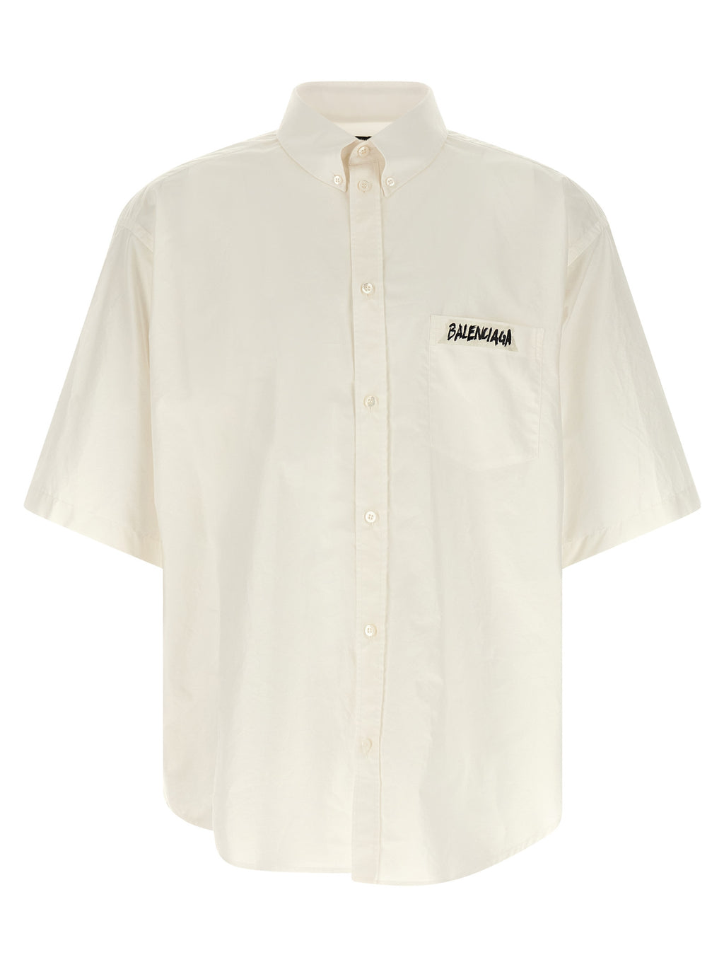 Balenciaga White Cotton Blouse