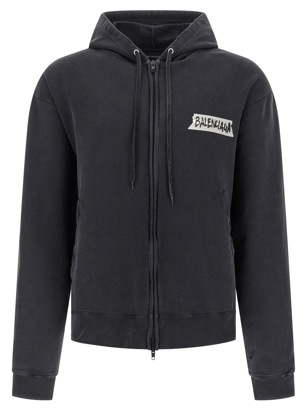 Balenciaga Black Cotton Sweatshirt