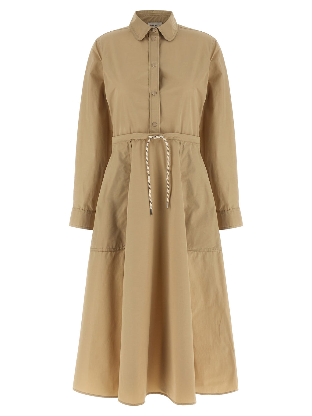 Moncler Beige Polyester Long Dress