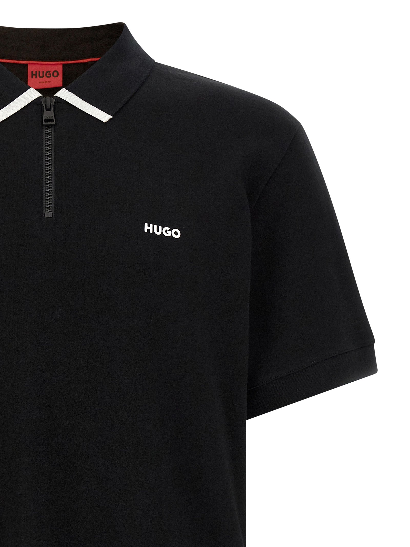 Hugo Boss Black Cotton Polo Shirt