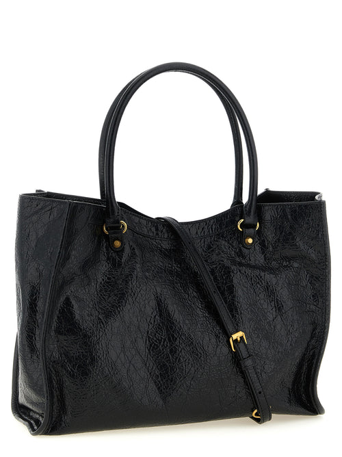 Balenciaga Black Lamb Leather Tote Bag
