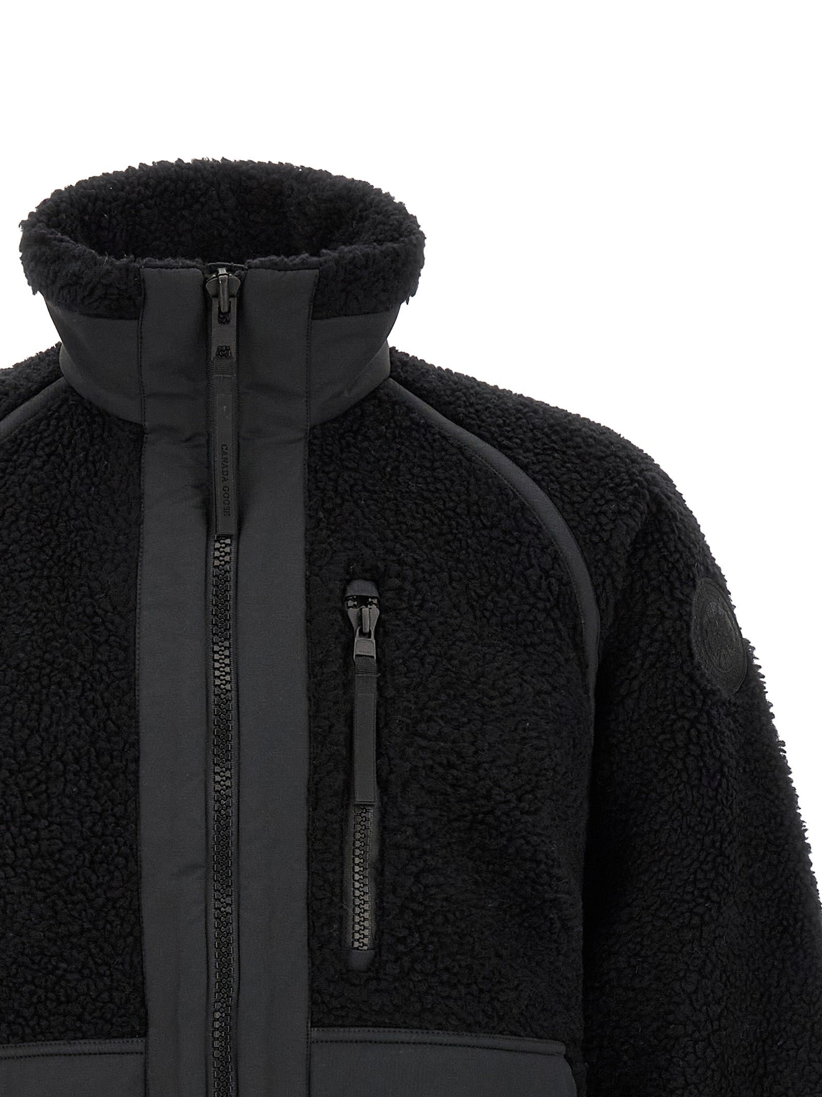 Canada Goose Black Wool Full-Length Jacket