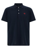 Fendi Blue Cotton Polo Shirt