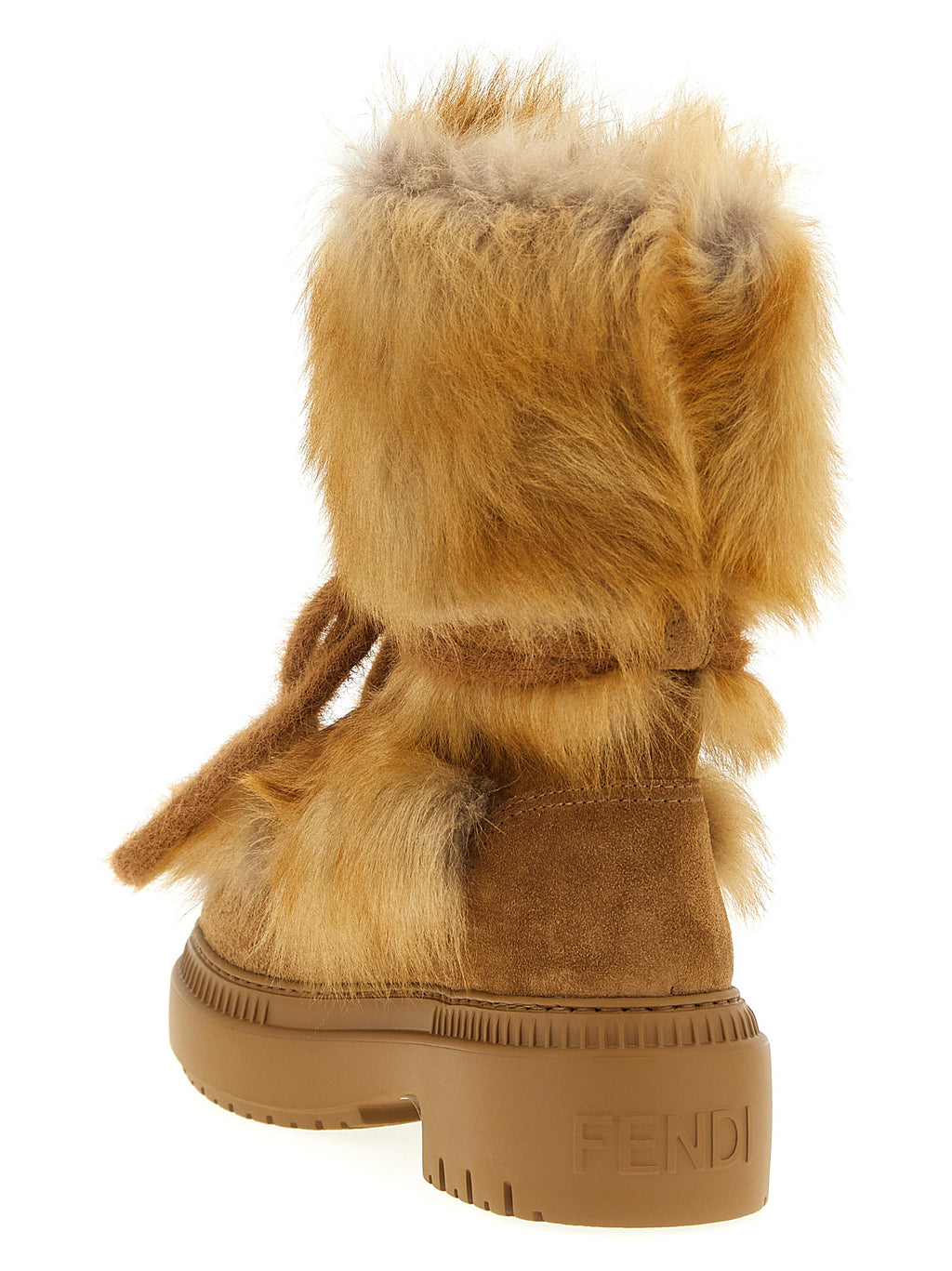Fendi Multicolor Calfskin Flat Boots
