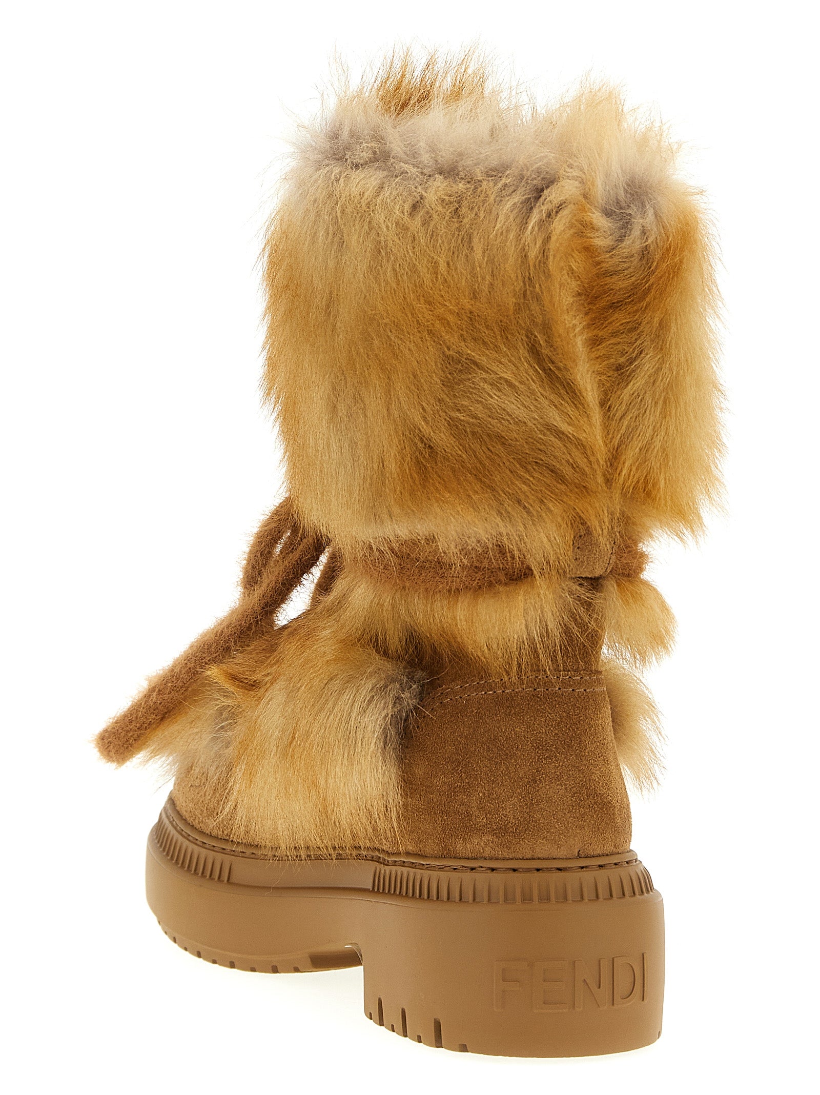 Fendi Multicolor Calfskin Flat Boots