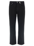 Alexander McQueen Black Cotton Straight-Leg Jeans