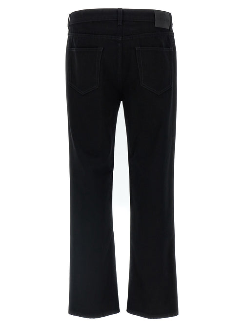 Alexander McQueen Black Cotton Straight-Leg Jeans