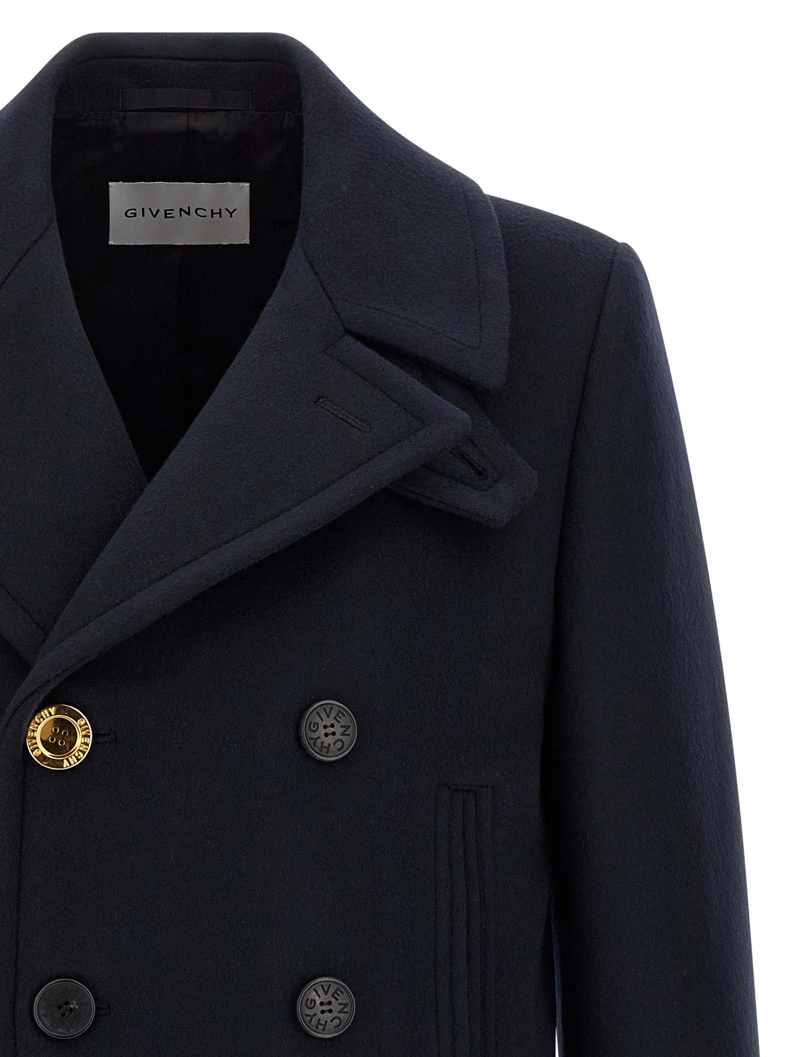 Givenchy Blue Wool Coat