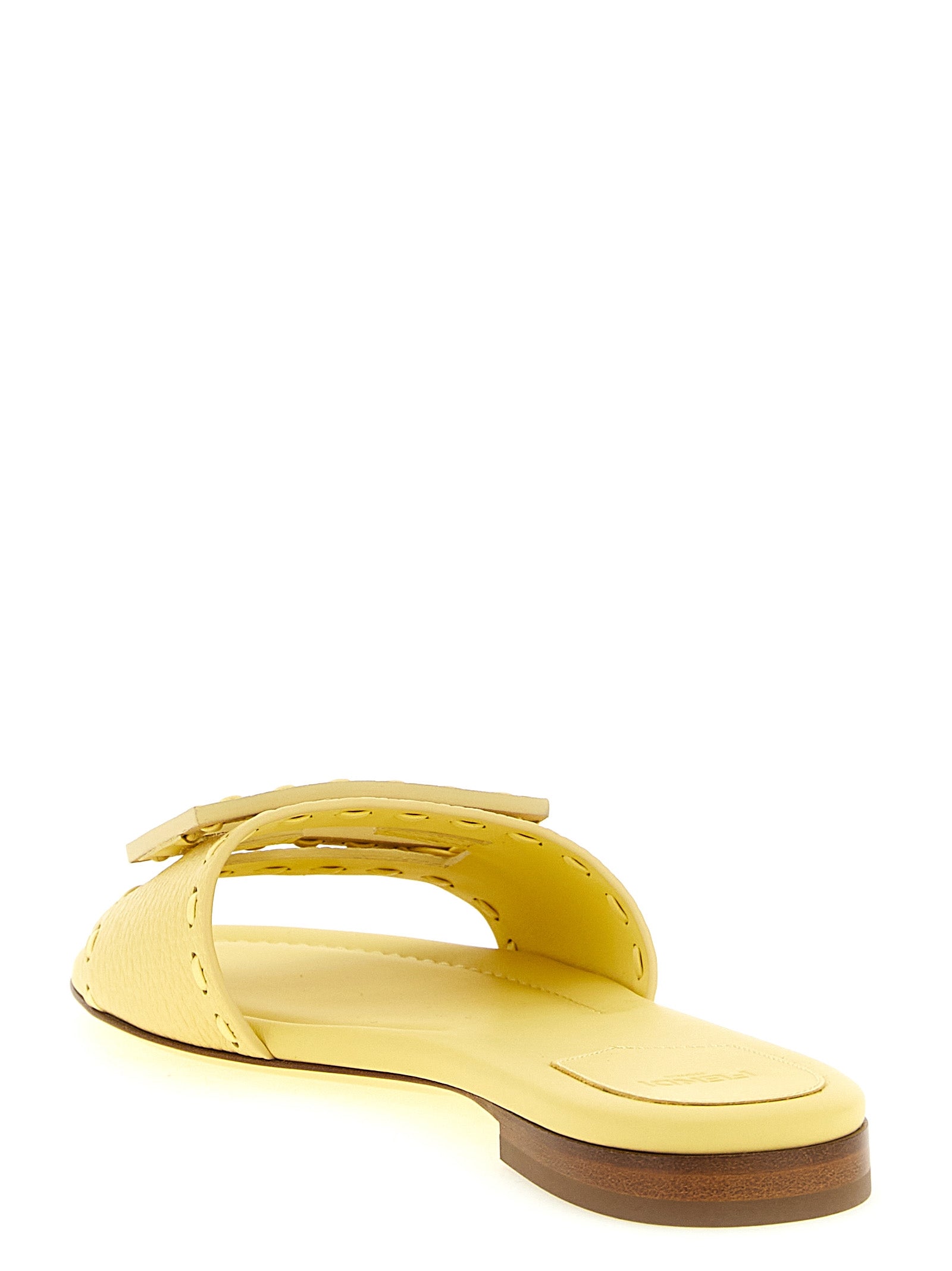 Fendi Bicolor Calfskin Slides