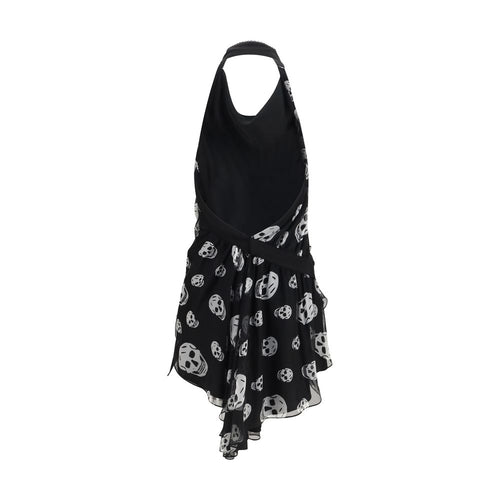 Alexander McQueen Black Silk Scarf