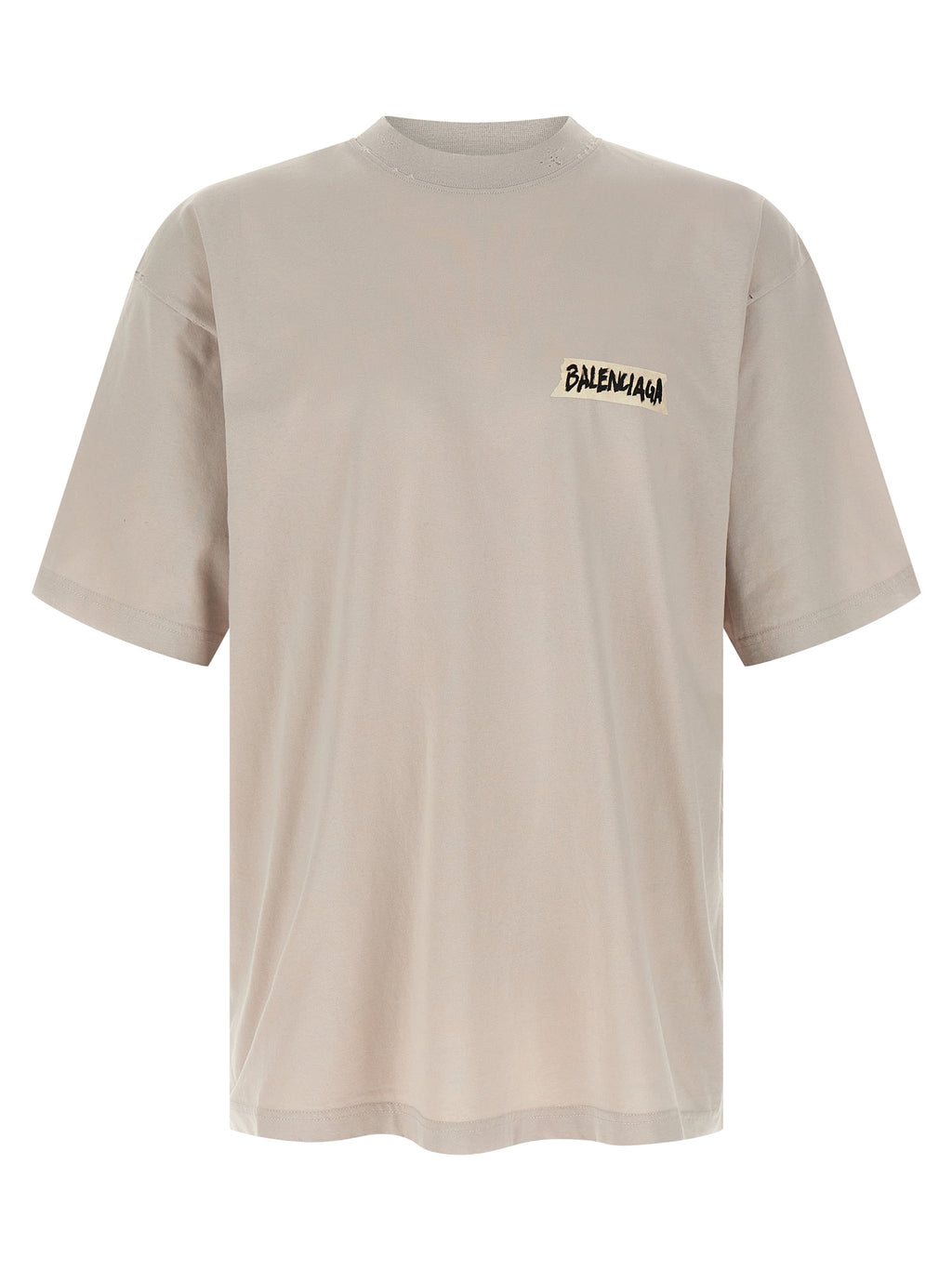 Balenciaga Gray Cotton T-Shirt