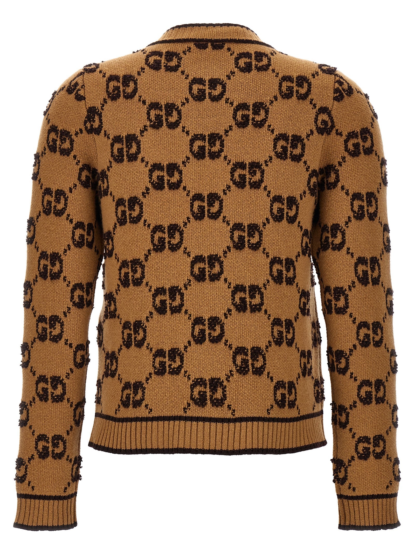 Gucci Beige Wool Cardigan
