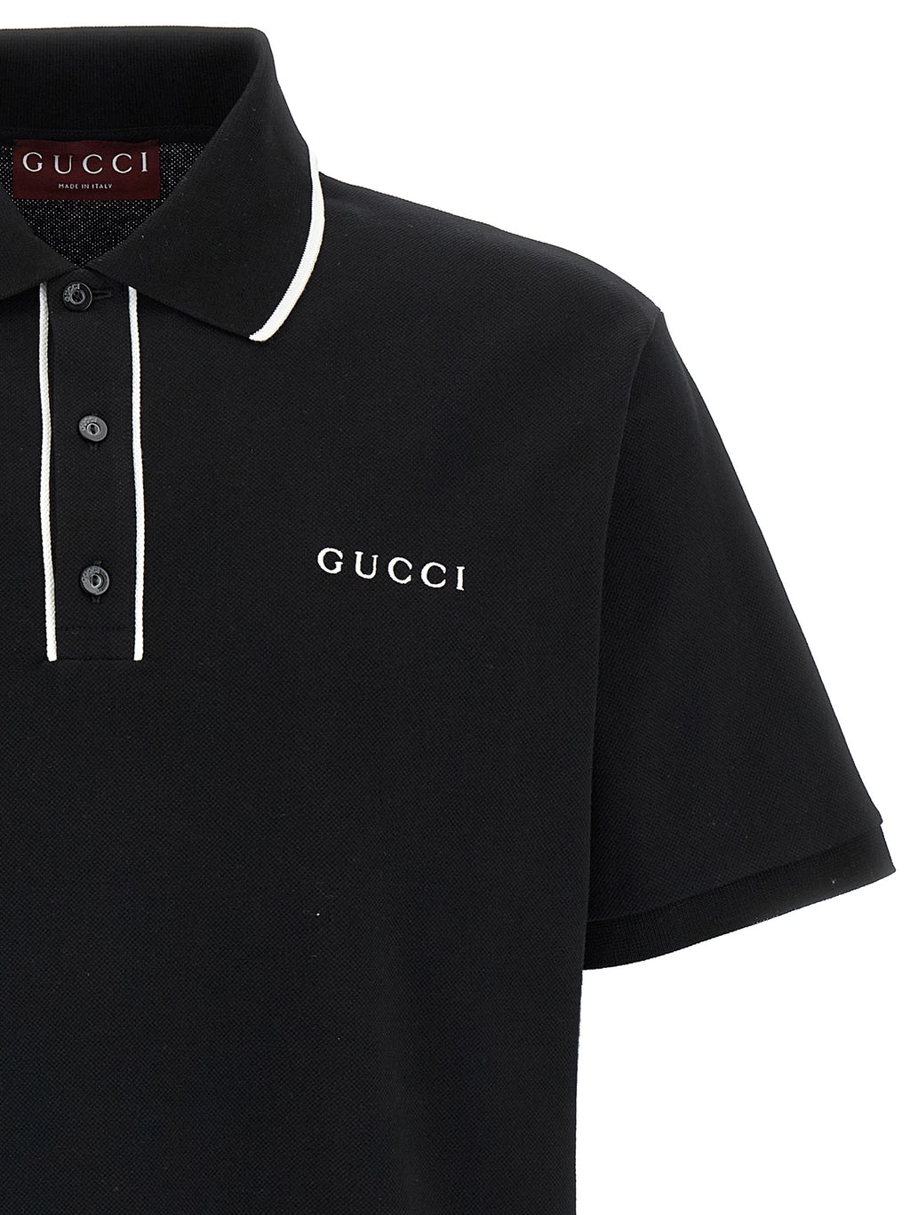 Gucci Bicolor Cotton Polo Shirt