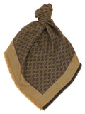 Gucci Brown Silk Scarf